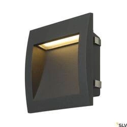 DOWNUNDER OUT LED L, lampa ścienna wpuszczana outdoor, LED, 3000K, antracyt (233615) - SLV