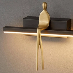 Lampa ścienna AMICI czarna 31 cm (ST-B3578 black) - Step into Design