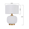 Lampa stołowa Tamiza 48 cm biała 1xE27 (LP-1515/1T small white) - Light Prestige