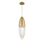 Lampa wisząca Ecrou - Szczotkowane złoto (QN-ECROU-1P-BG) - Quintiesse