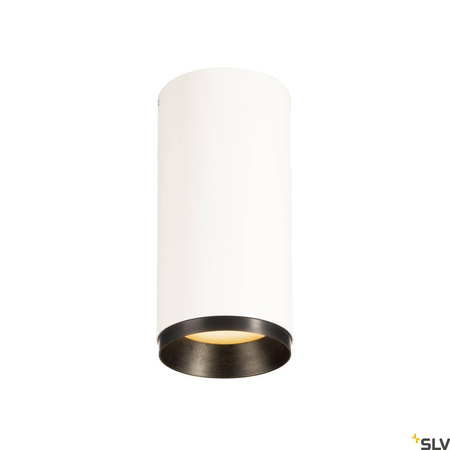 NUMINOS® CL PHASE M, wewnętrzna oprawa sufitowa natynkowa LED, biała/czarna 2700 K 24° (1004222) - SLV