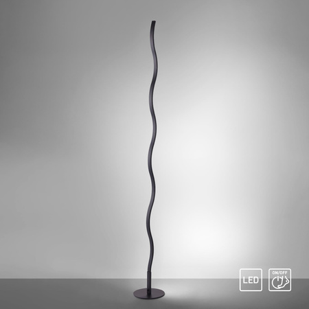 WAVE LAMPA PODŁOGOWA CZARNY (15168-18) - Paul Neuhaus