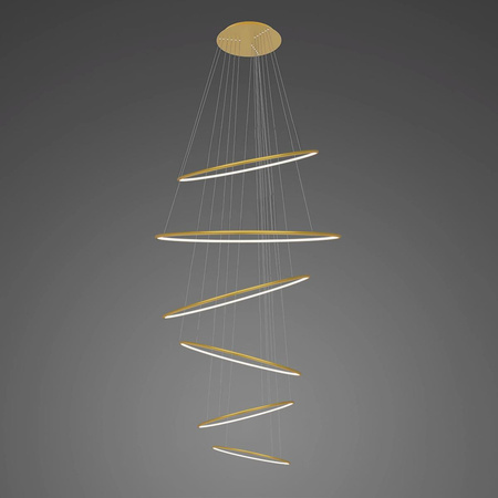 Lampa wisząca Ledowe Okręgi No.6 złota 3k Dali (LA086/P_150_in_3k_gold_Dali) - ALTAVOLA DESIGN