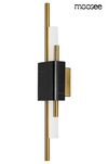 MOOSEE lampa ścienna EVANS czarna / złota (MSE010100358) - Moosee