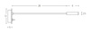 RECESSED READING LIGHT LED 3W BLACK (H69 Zambelis) - Zambelis