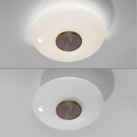 Szklany, ściemnialny kinkiet PURE VITRUM Brązowy (6082-34) - Paul Neuhaus