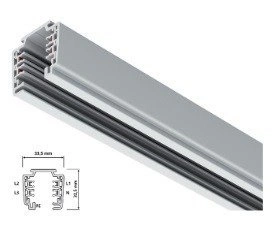 LU TRACK ( SZYNOPRZEWÓD ) 3F 100 cm biały (STCH1PHW) - Aqform (Aquaform)