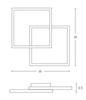 CEILING LIGHT 25W 3000K ALUMINUM&ACRYLIC GOLD DIMMABLE (2028 Zambelis) - Zambelis