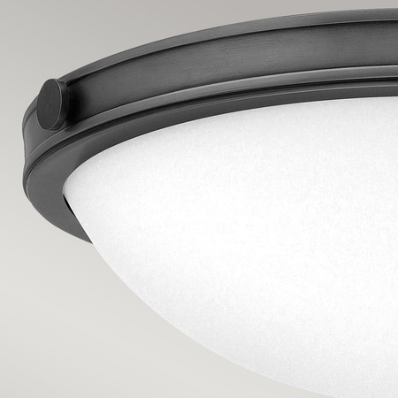 Mały plafon Collier - 2 źródła światła - Zgaszona czerń (HK-COLLIER-F-S-BX) - Elstead Lighting