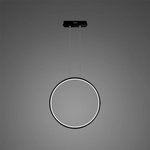 Lampa wisząca Ledowe Okręgi No.1 X 40cm czarny 3k Dali (LA073/X_40_in_3k_black_Dali) - ALTAVOLA DESIGN