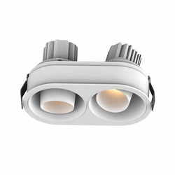 RECESSED SPOT LED LIGHT 2X10W 3000K WHITE IP44 (S175 Zambelis) - Zambelis