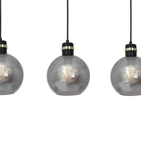 Lampa wisząca OMEGA BLACK / GOLD 3xE27 (MLP6531) - Eko-Light