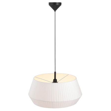 Lampa wisząca z bawełnianym abażurem DICTE Nordlux E27 60W Tekstylia Biały