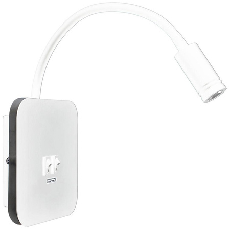 Lampka nocna BASE 8W+2W WHITE (ML6351) - Milagro