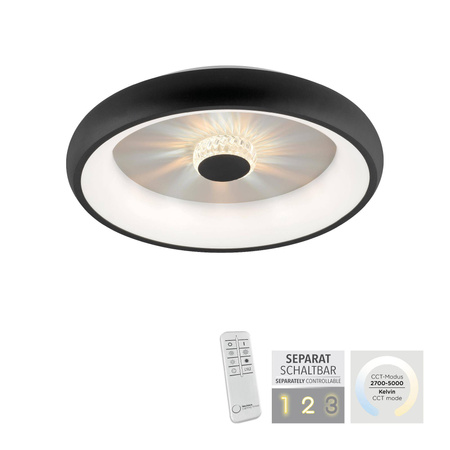 Plafon VERTIGO ceiling light black body (14384-18) - Paul Neuhaus