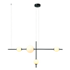 LED PENDANT LIGHT 18W 3000K GLASS & METAL WHITE-BLACK (20131 Zambelis) - Zambelis
