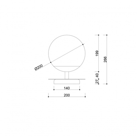 PLAAT ST beżowa lampa stołowa (PLS11010P1) - Ummo