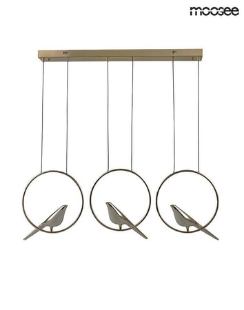 MOOSEE lampa wisząca BIRD LINE złota (MSE010100295) - Moosee
