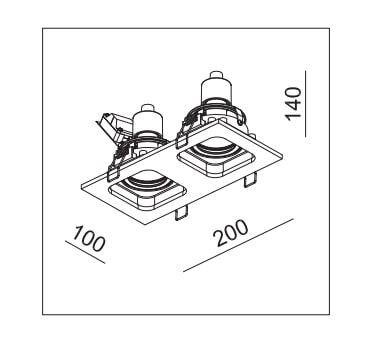 Oprawa LED GD-1642 Black IP20  (03354B) - ZARlight