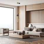 PENDANT LED LIGHT 13W 3000K ALUMINIUM-SILICON,BLACK-GOLD (23100 Zambelis) - Zambelis