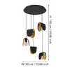 Lampa wisząca SERENARA czarna (390183) - EGLO