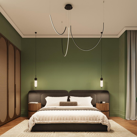 Lampa wisząca ALVAR 1 czarny LED 3000K (TH.545) - Thoro Lighting