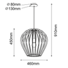 Lampa wisząca Bala - Naturalna sklejka (460 mm) (5016) - Amplex