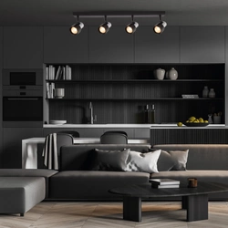 Lampa sufitowa Cino Spot 4 czarna (ML9951) - Milagro