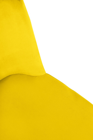 Krzesło DIEGO żółte - welur, podstawa czarno złota (KH1201100122.42) - King Home