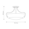 Lampa sufitowa Chantilly (QZ-CHANTILLY-SF3) - Elstead Lighting