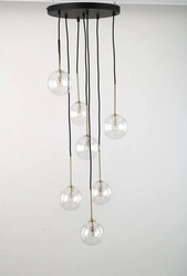  Lampa wisząca NILOS BLACK / GOLD 7 (5362) - TK Lighting