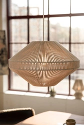 Lampa wisząca z bawełnianym abażurem RAZZO Beige (108823) Markslojd