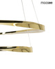 MOOSEE lampa wisząca ANILLO 2 złota (MSE1501100599) - Moosee