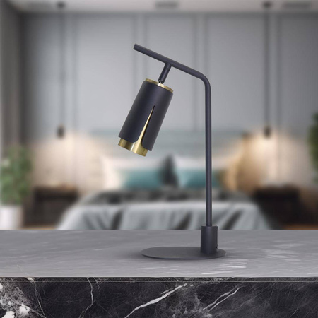 FLOWER BLACK GOLD LAMPKA GABINETOWA 1xGU10 (ML0268) - Milagro