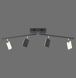 PURE MIRA LAMPA SUFITOWA CZARNY (6356-18) - Paul Neuhaus