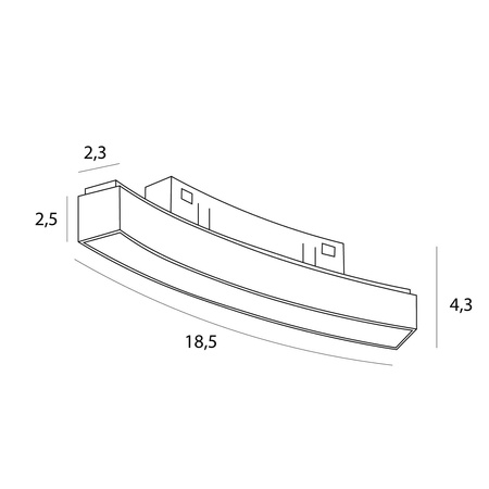 MAXLIGHT M0037N LAMPA MAGNETYCZNA LINIOWA CZARNA SYSTEM ON/OFF 8W 368LM 3000K 
