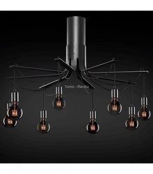 Plafon BORNHOLM duży kol. czarny (67929) Ramko