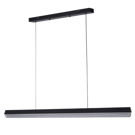 Czarna lampa wisząca z połyskiem kryształu ANABELLA LED 120 cm (ST-8501 black) - Step into Design