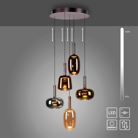 IRIDES LAMPA WISZĄCA MULTIKOLOR (2682-70) - Paul Neuhaus