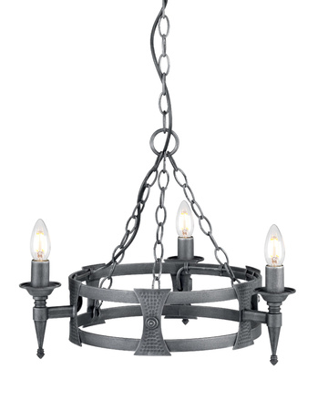 Żyrandol Saxon (SAX3-BLK-SIL) - Elstead Lighting
