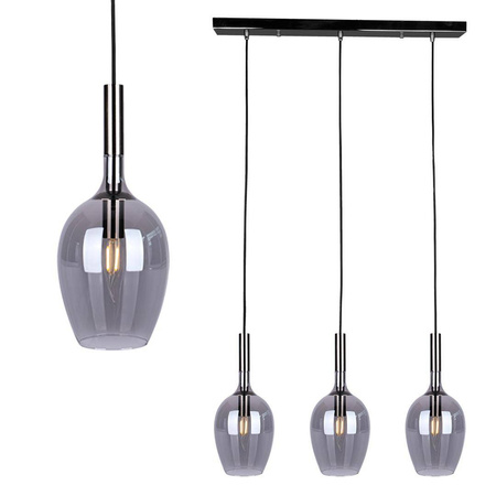 Lampa wisząca LUGANO SMOKED 3 (ML8814) - Milagro