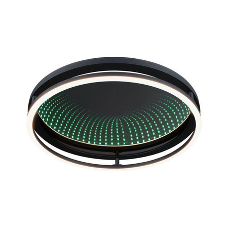 Plafoniera SPACEGLOW ONE LED 3D DIM RGB rainbow 38W 3900lm 3000-6500K pilot  230V czarny matowy / metal (PL71056) - PAULMANN