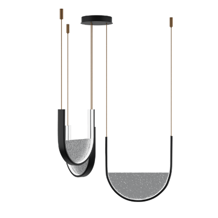 PENDANT LED LIGHT 54W 3000K,4000K BLACK-LIGHT GREY (23168 Zambelis) - Zambelis