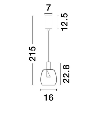Lampa wisząca wewnętrzna IQUITOS (LE44845) - Luces Exclusivas