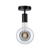 Neordic Malja plafon max1x40W E27 Czarny 230V metal (PL79760) - PAULMANN