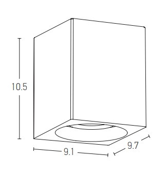 OUTDOOR WALL LIGHT LED 4W CONCRETE (E253 Zambelis) - Zambelis