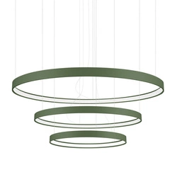 Żyrandol RIO 3 55/78/110 zielona oliwka LED 3000K (TH.380) - Thoro Lighting