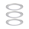 Zestaw opraw meblowych do wbudowania EBL SET 3x2,5W 3x180lm 3000K 12V  żelazo szczotkowane / tworzywo sztuczne (PL93116) - PAULMANN