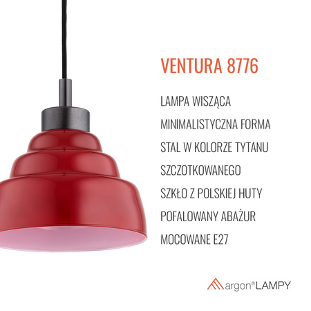 Pojedyncza lampa wisząca  VENTURA (8776) - Argon