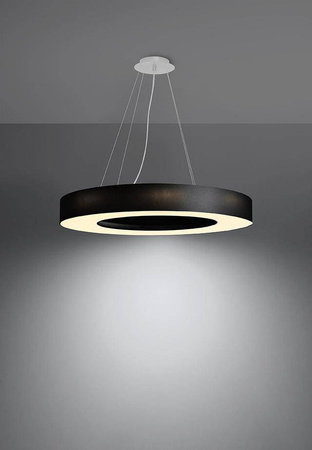 Lampa wisząca SATURNO SLIM 70 czarna (SL.0754) - Sollux